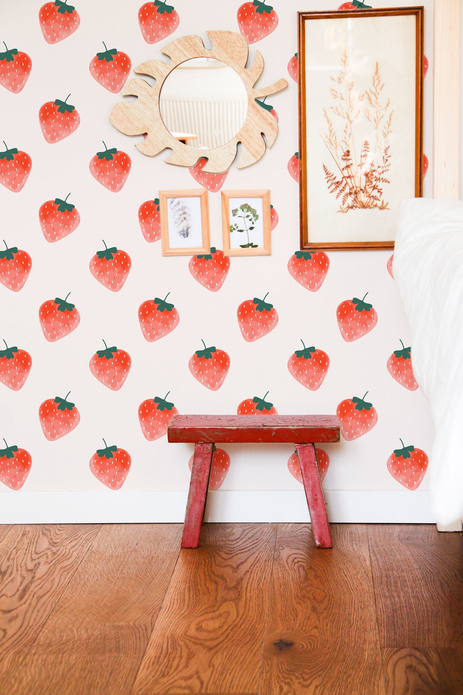 Strawberries Decal | Wall Decal Set for Kids Decor | Charming Set of Wall Stickers - Clickwalls