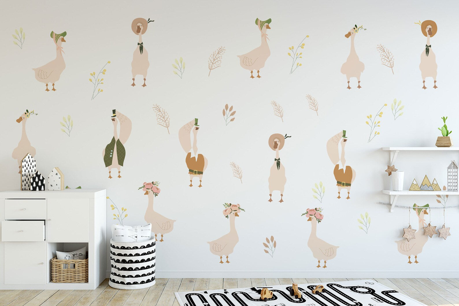 Goose Nursery Wall Decals | Geese Wall Stickers - Clickwalls