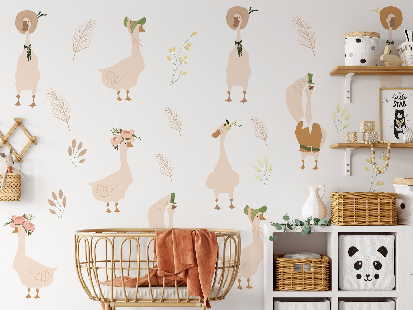 Goose Nursery Wall Decals | Geese Wall Stickers - Clickwalls