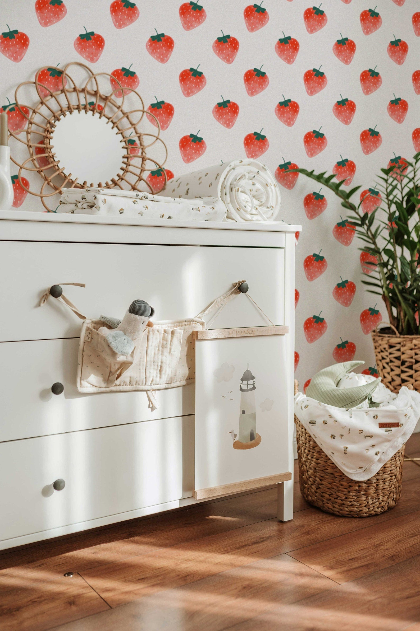 Strawberries Decal | Wall Decal Set for Kids Decor | Charming Set of Wall Stickers - Clickwalls
