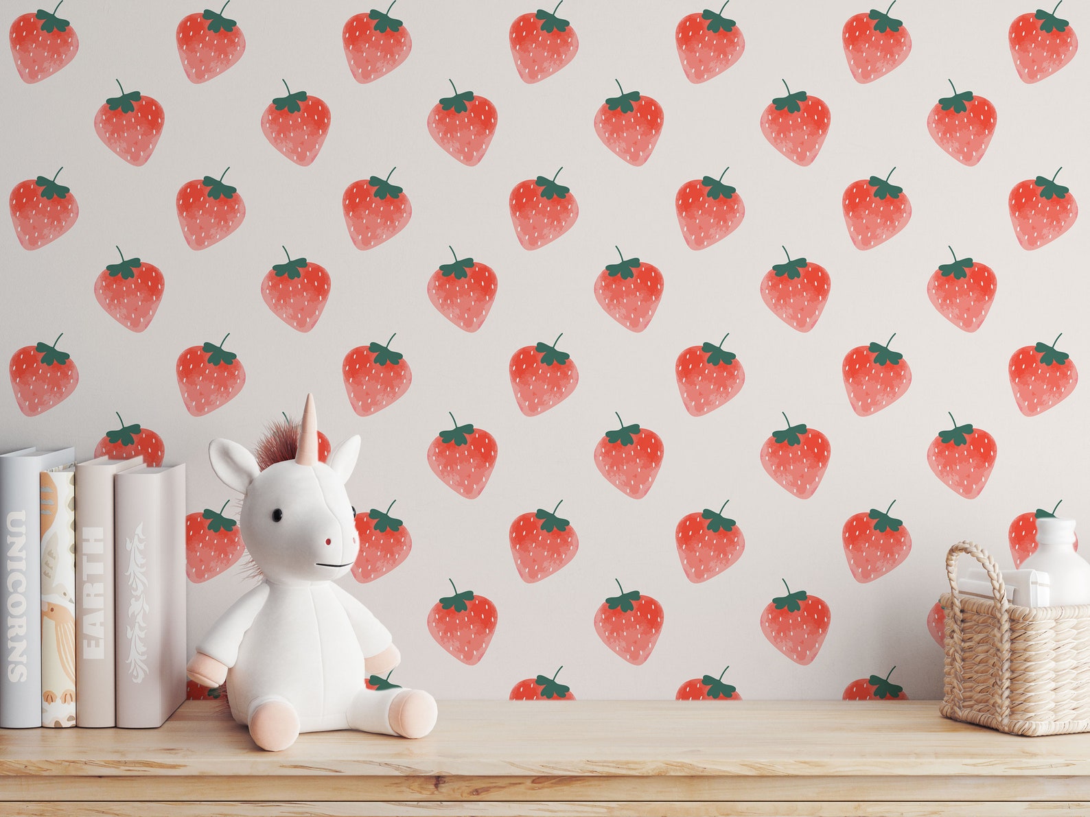 Strawberries Decal | Wall Decal Set for Kids Decor | Charming Set of Wall Stickers - Clickwalls
