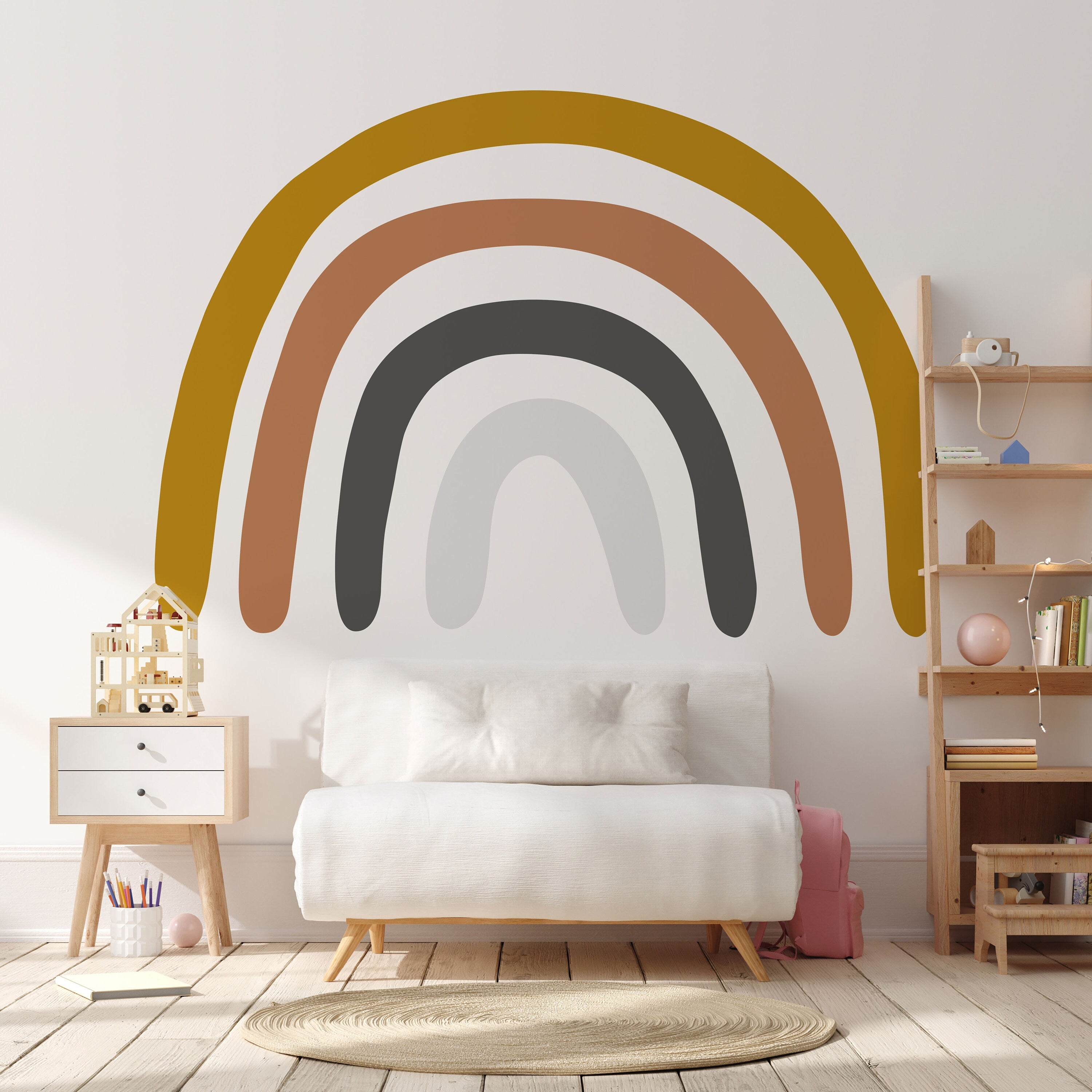 Wall Sticker Drawn Rainbow - 5 Arch - Clickwalls