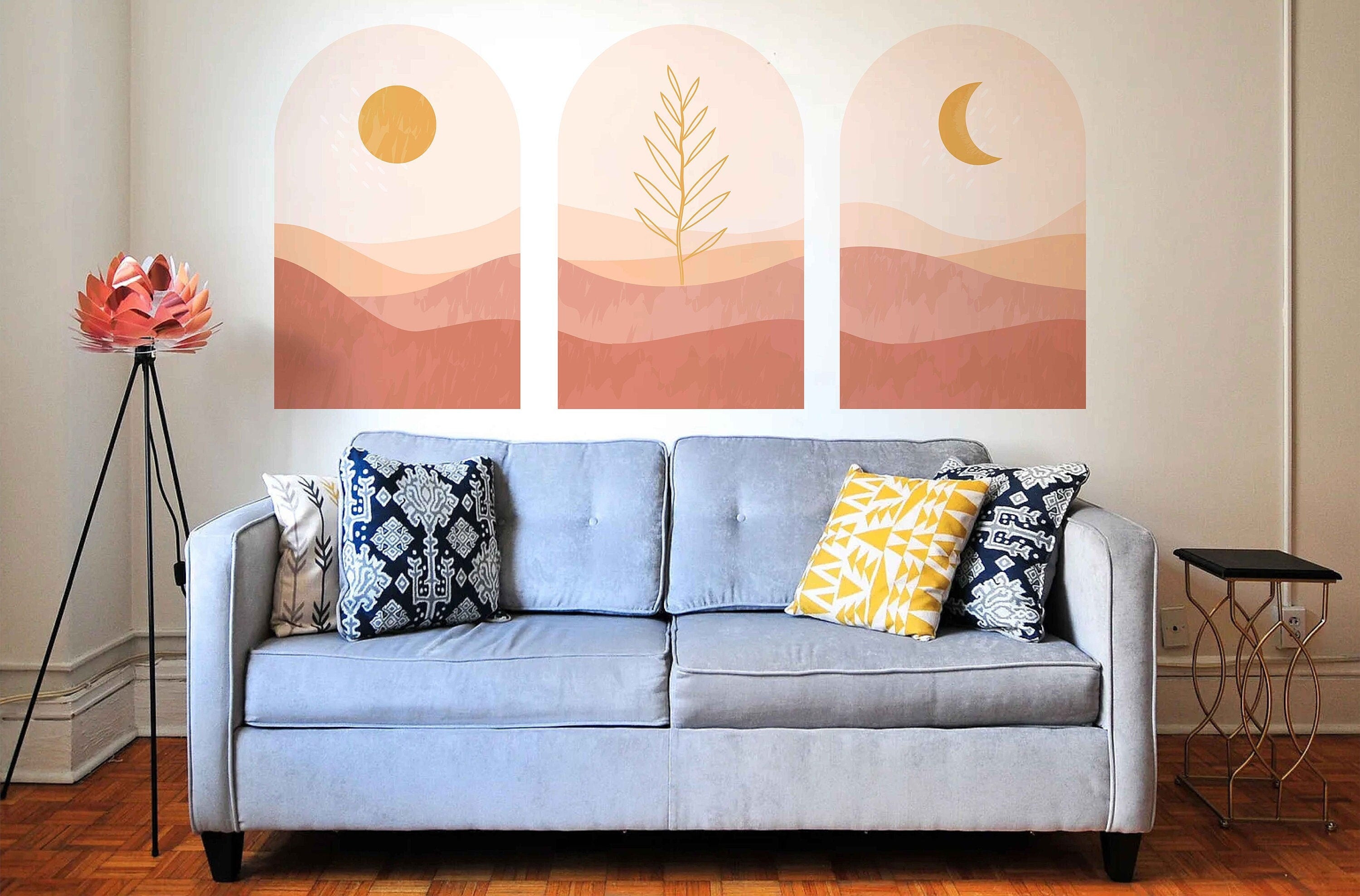 Boho Arch Wall Decal Set | Wall Art Decorations | Boho Wall Decal | Wall Sticker | Modern Wall Decor | Bedroom Decor | Wall Decorations - Clickwalls