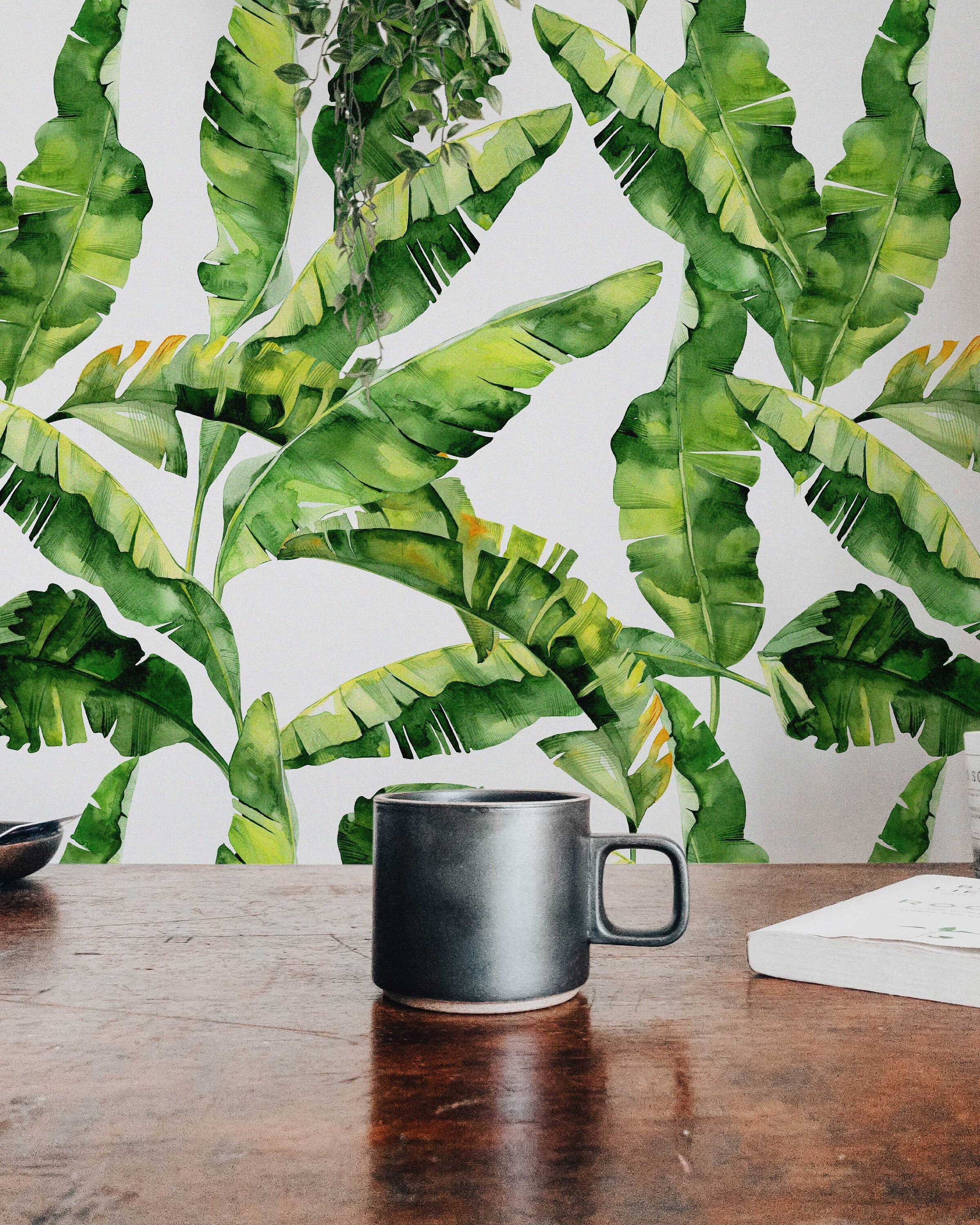 Banana Leaf Wallpaper Peel and Stick - Clickwalls