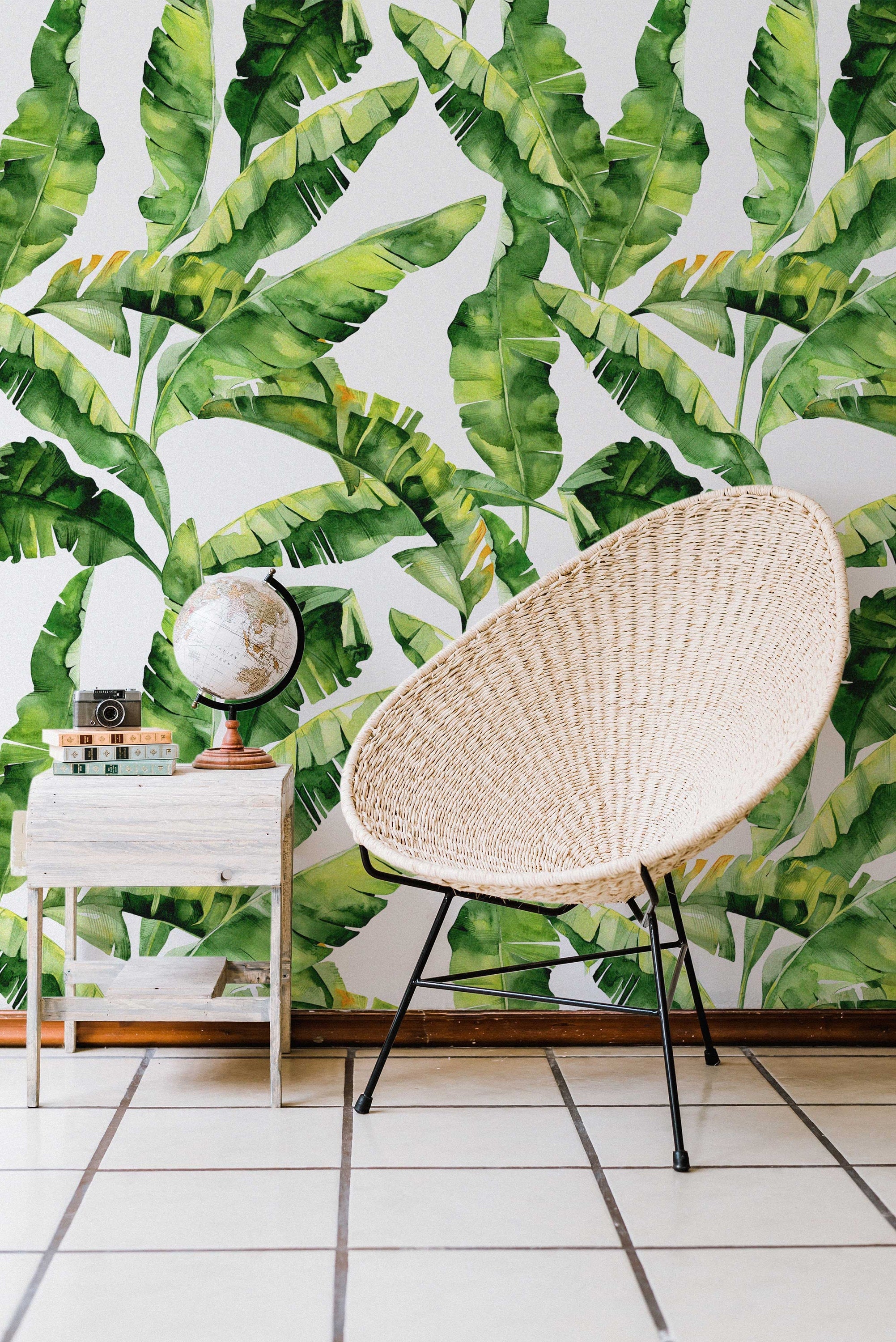 Banana Leaf Wallpaper Peel and Stick - Clickwalls