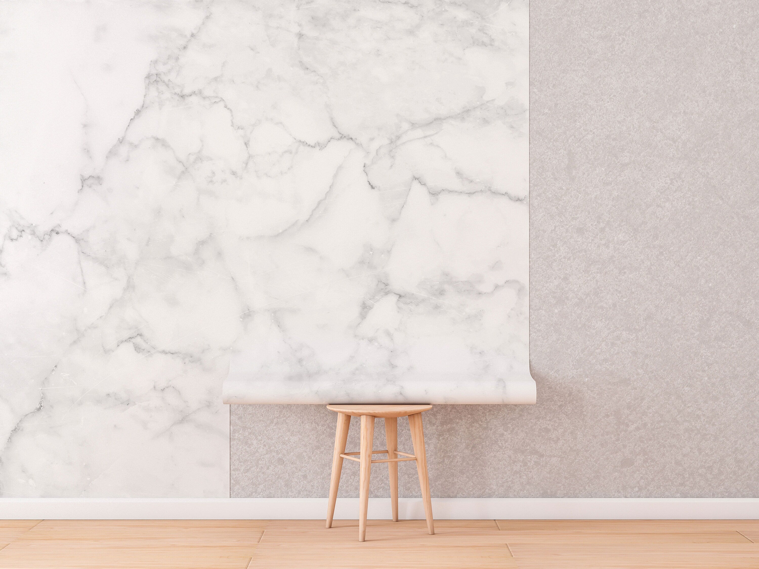 White Marble Removable Wallpaper | Stone Texture Wall Mural – Peel and Stick Wallpaper | Self Adhesive Marble Pattern Mural | Wall murals - Clickwalls