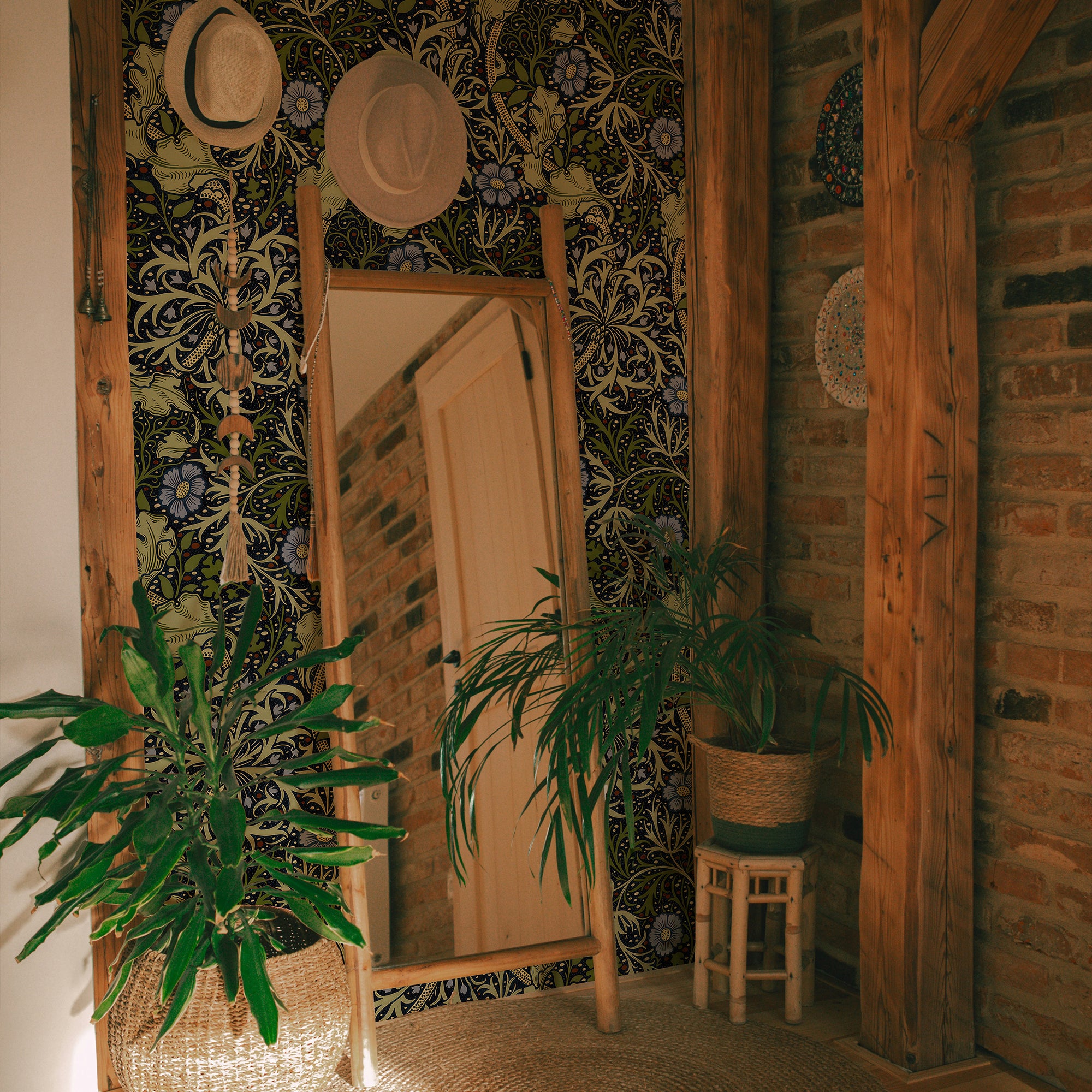 Seaweed by William Morris Wallpaper - Sage Green Botanical Peel and Stick Wall Mural (Copy) - Clickwalls