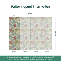 Lent Lily by William Morris Wallpaper - Daffodil Floral Peel and Stick Botanical Mural - Clickwalls