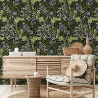 Seaweed by William Morris Wallpaper - Sage Green Botanical Peel and Stick Wall Mural (Copy) - Clickwalls