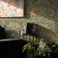 Pimpernel by William Morris Wallpaper - Bayleaf Manilla Floral Peel and Stick Mural - Clickwalls
