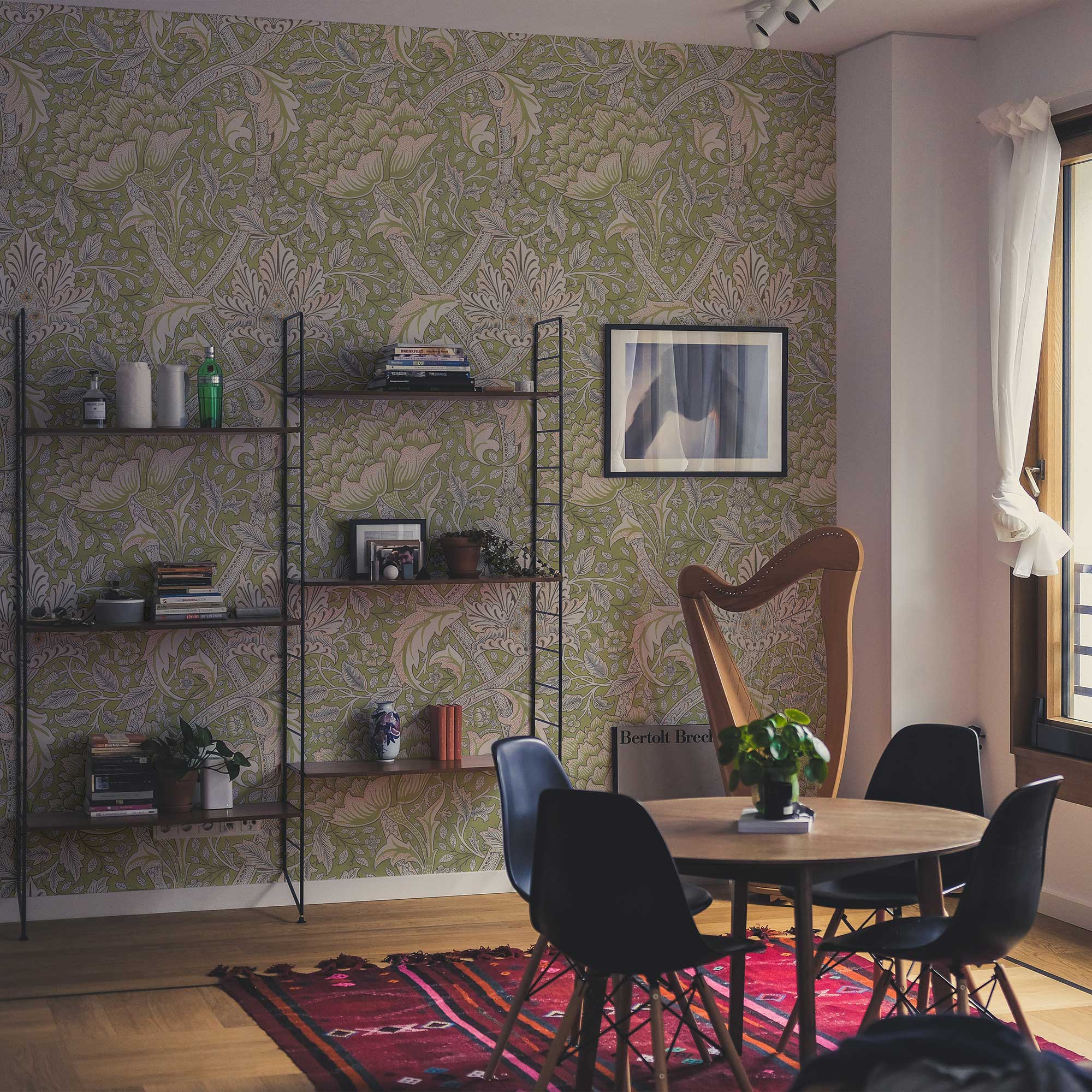 Seaweed by William Morris Wallpaper - Sage Green Botanical Peel and Stick Wall Mural - Clickwalls