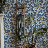 William Morris Arbutus Wallpaper - Vintage Floral Peel and Stick Botanical Wall Mural - Clickwalls