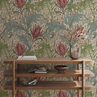 Lent Lily by William Morris Wallpaper - Daffodil Floral Peel and Stick Botanical Mural - Clickwalls