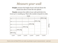 How to measure your wall for ClickWalls wallpaper