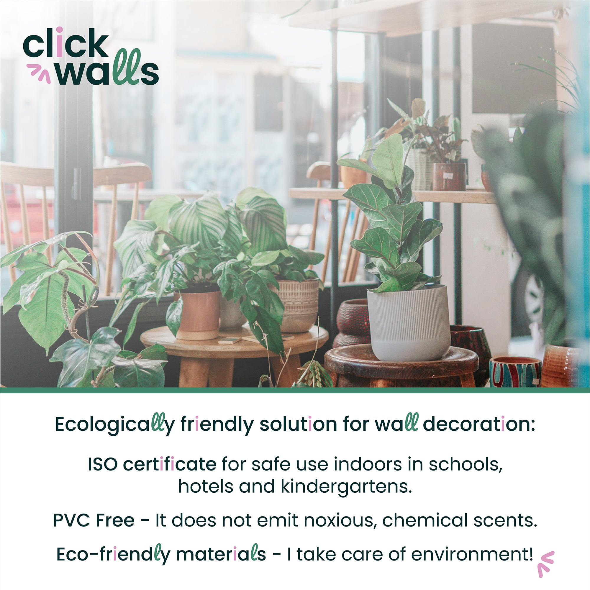 Watercolor Safari Animals Wall Decals, Removable Nursery Decor