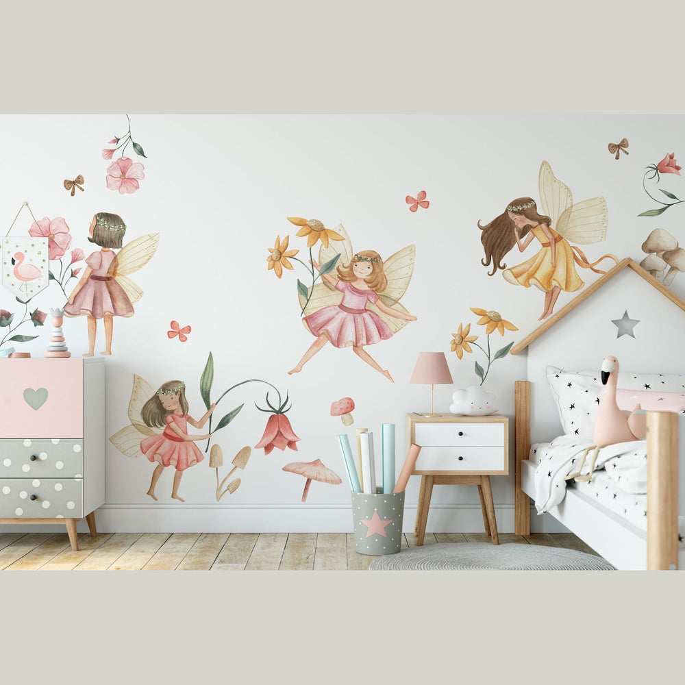 Fairy Wall Decal | Watercolour Fairies Wall Decal