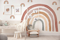Wall Sticker Rainbow Watercolor Removable and watercolor mini rainbows, Kids room decor, Kids place, Rainbows, Rainbow decor, Ecor friendly - Clickwalls