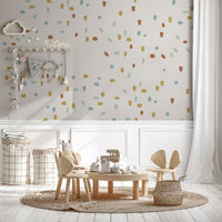Irregular shape dots 190 Five Color Stickers - Clickwalls
