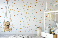 Irregular shape dots 190 Five Color Stickers - Clickwalls