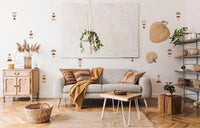 Bohemian Wall Decor - Peel and Stick Wall Decals, Modern Geometric Wall Art, Boho Chic Nursery Decor, Children's Bedroom Decor - Clickwalls