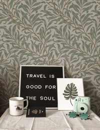 Willow Bough William Morris Removable Wallpaper | Self-Adhesive | Pasted | Mural | Temporary | Feature Wall - Clickwalls