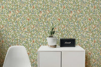 Vintage Birds in Trees William Morris Removable Wallpaper | Self-Adhesive | Pasted | Mural | Temporary | Feature Wall Decoration - Clickwalls