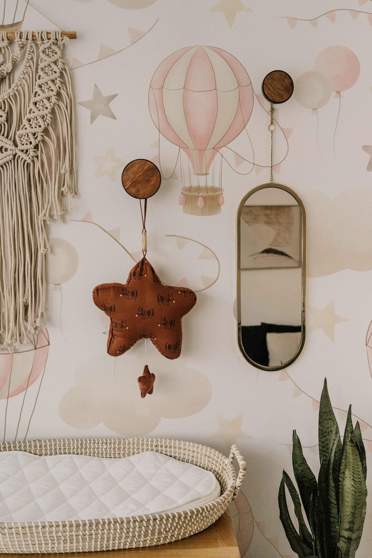 Pink Hot Air Balloon Wallpaper close-up
