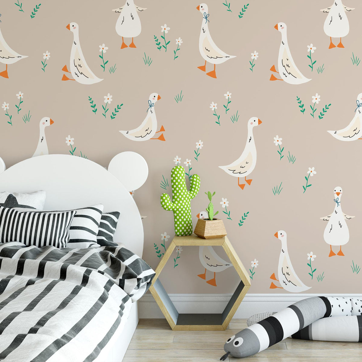 Geese Wall Decals in a children's bedroom