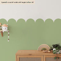 Scallop Nursery Wall Border Decal: Peel and Stick Ocean Theme - Clickwalls