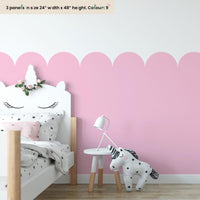Scallop Nursery Wall Border Decal: Peel and Stick Ocean Theme - Clickwalls