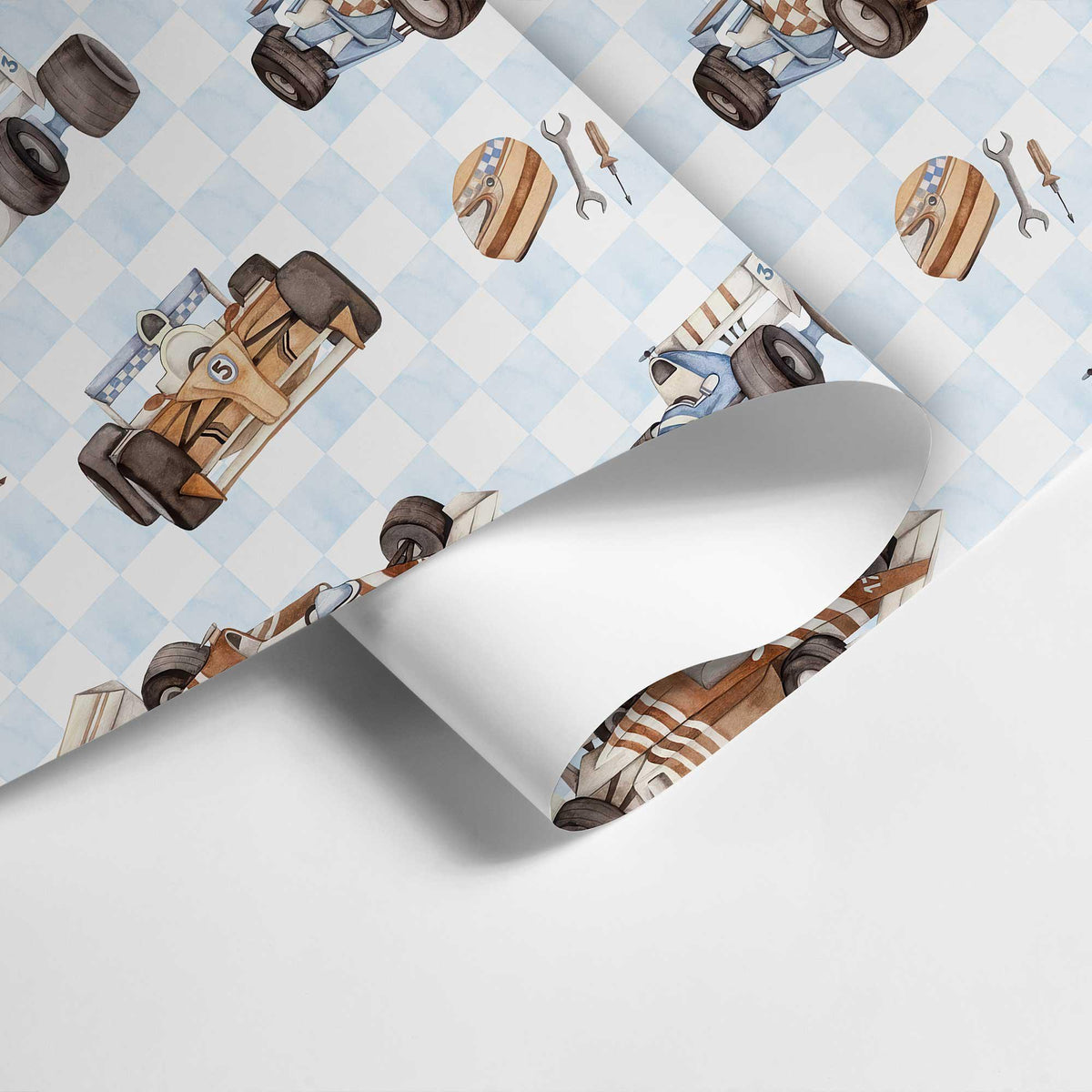 Vintage Racing Car Wallpaper close-up of the paper