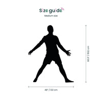 Football Celebration Wall Decal medium size guide