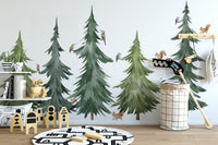 Forest Tree Wall Decal – Woodland Animals and Trees for Kids’ Rooms & Nurseries - Clickwalls