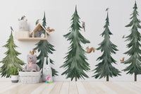 Forest Tree Wall Decal – Woodland Animals and Trees for Kids’ Rooms & Nurseries - Clickwalls