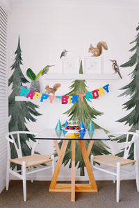 Forest Tree Wall Decal – Woodland Animals and Trees for Kids’ Rooms & Nurseries - Clickwalls